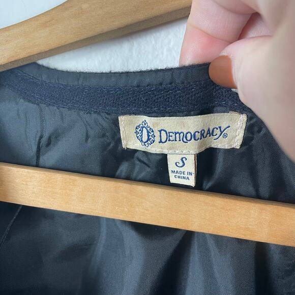 Democracy Women Wool Blend Floral Vest Size Small Boho Artsy Western Ranch Retro - Picture 6 of 8